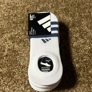 NWT adidas White and multicolor no show Socks